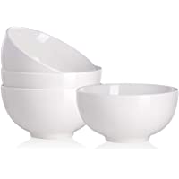 MALACASA Serie Regular- Juego de Cuencos 6&quot-- Tazon Desayuno de 4 Piezas Cuencos de Sopa Cuencos de Porcelana